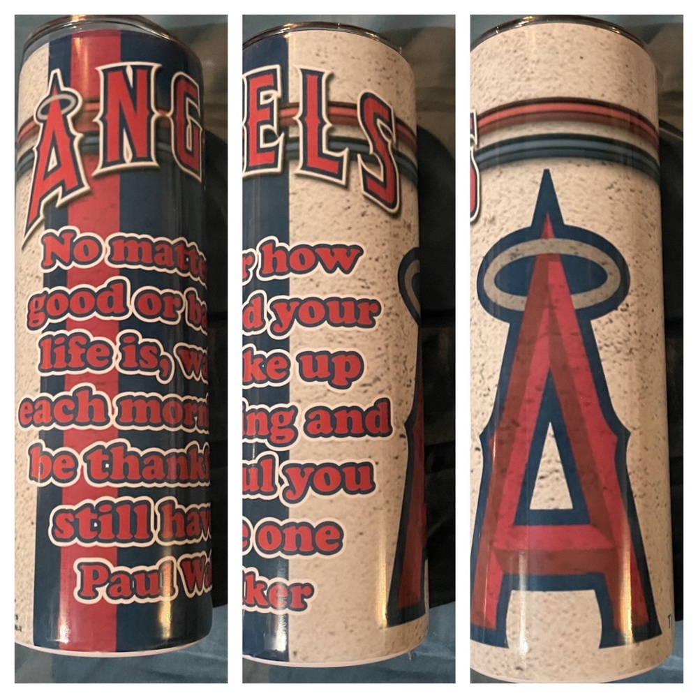 Angels MLB 20oz straight tumbler